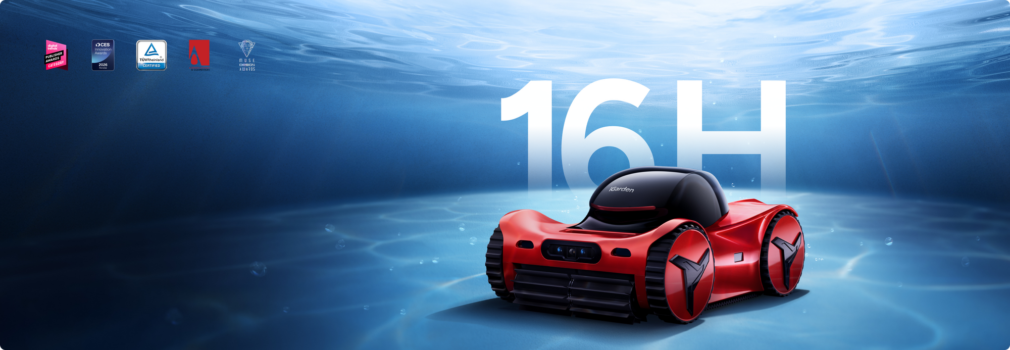iGarden Robotic Pool Cleaner M1-AI Series