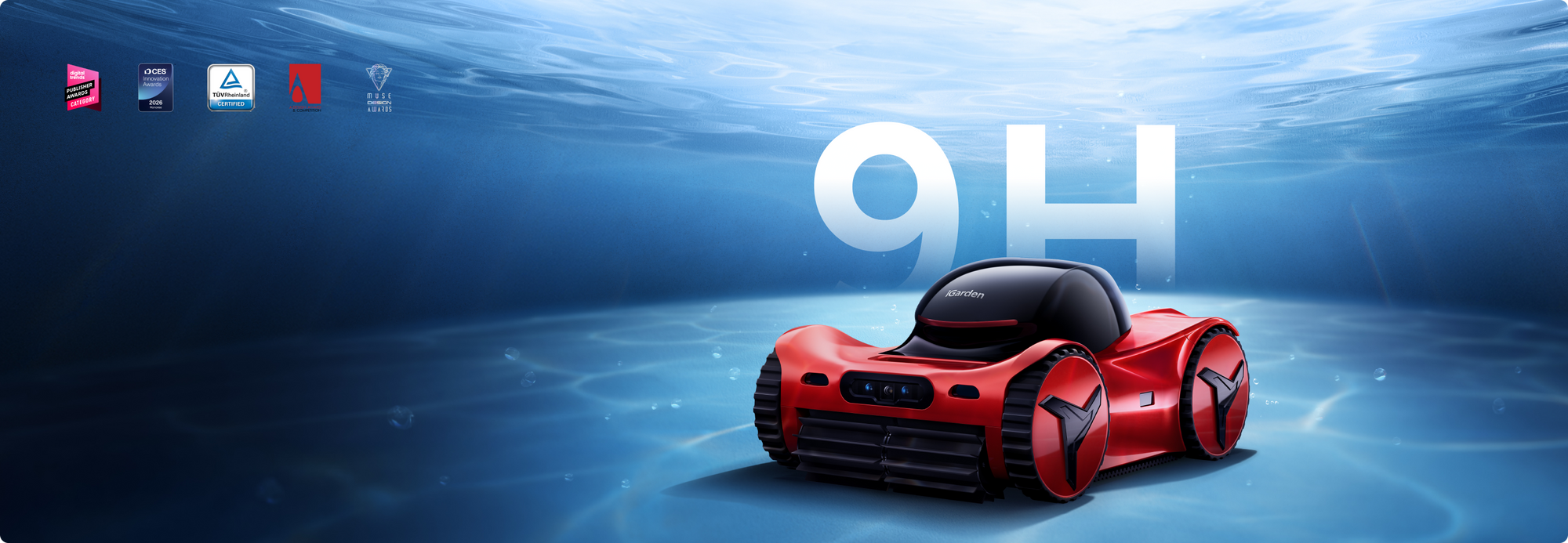 iGarden Robotic Pool Cleaner M1-AI Series