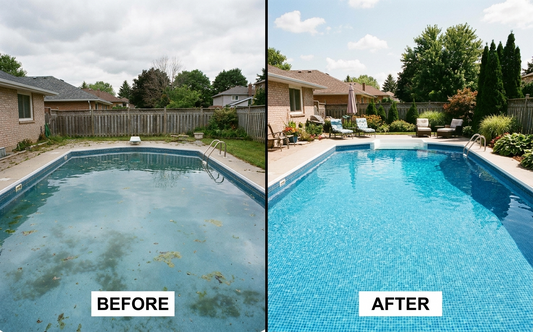 Cloudy pool water can usually be restored within 24 to 48 hours