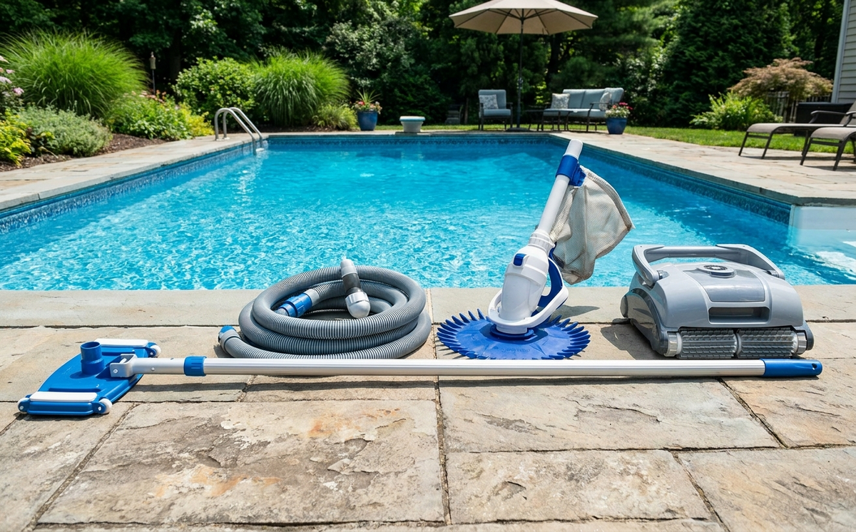 The four main types of pool vacuums at a glance