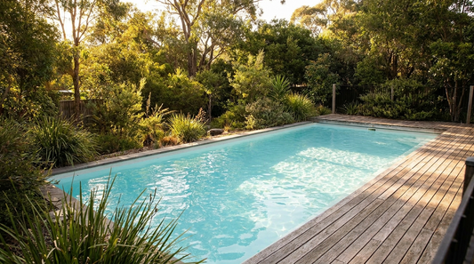 A well-maintained saltwater pool has noticeably clearer, softer-looking water
