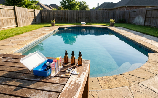 Adjusting pool alkalinity starts with testing total alkalinity and pH together