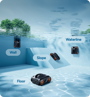 iGarden Pool Cleaner K Series Floor-to-Waterline Cleaning Cleaning
