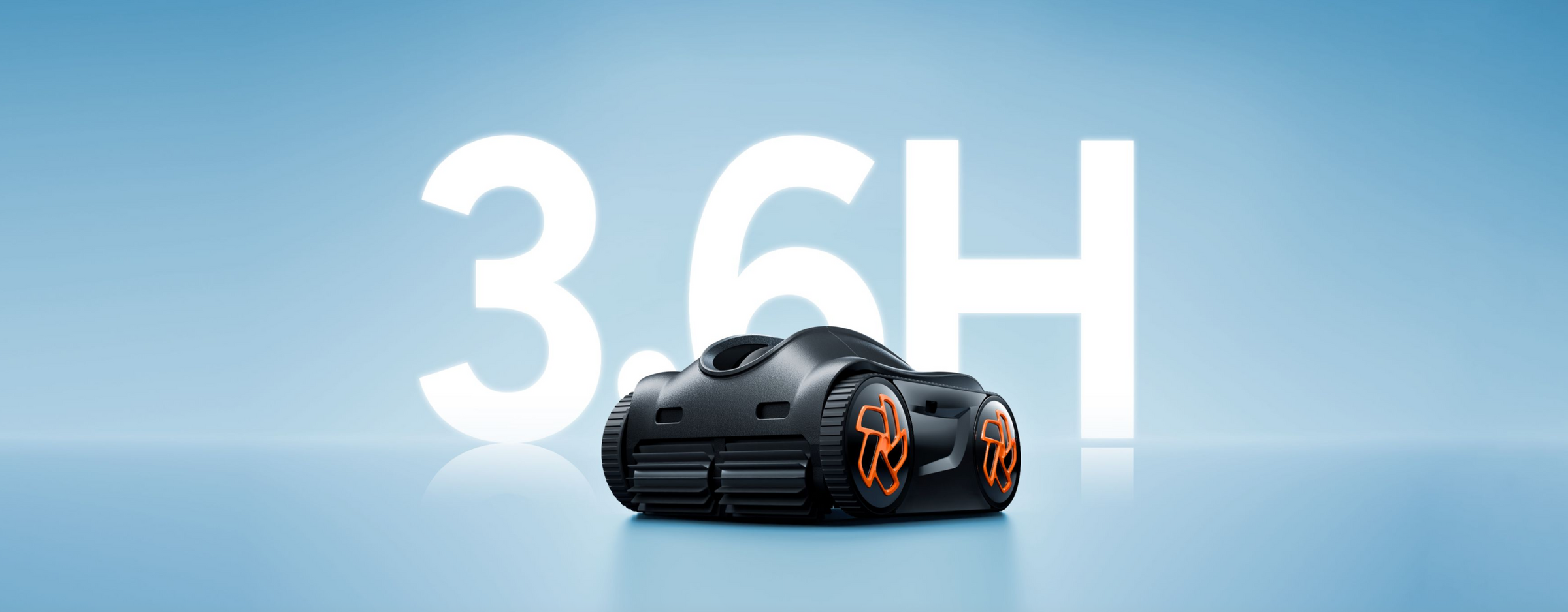 One Charge. 3.6 Hours. 3,270 ft².