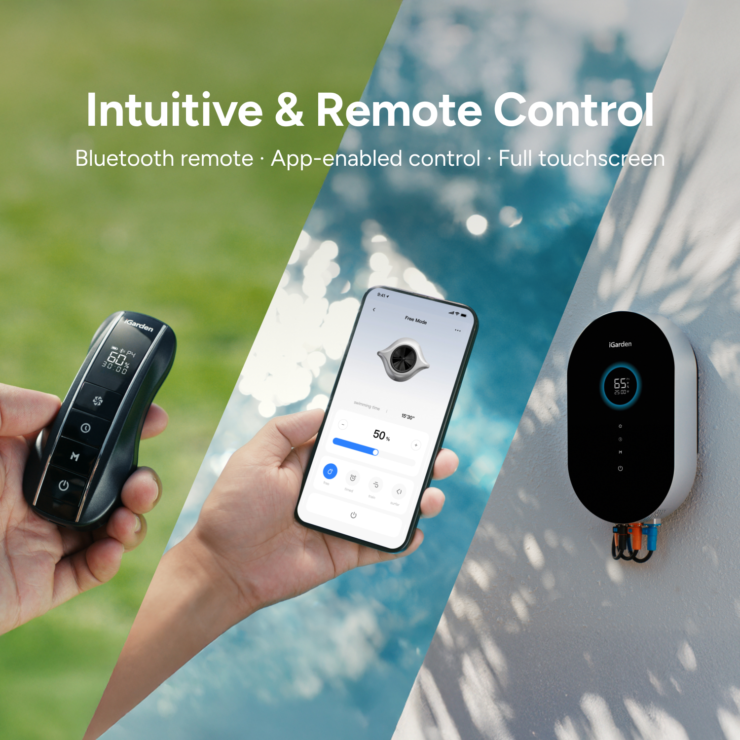 iGarden swim jet p series intuitive&remote control