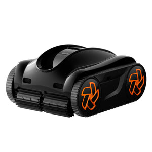 iGarden Pool Cleaner K - Black robotic pool cleaner with orange accents