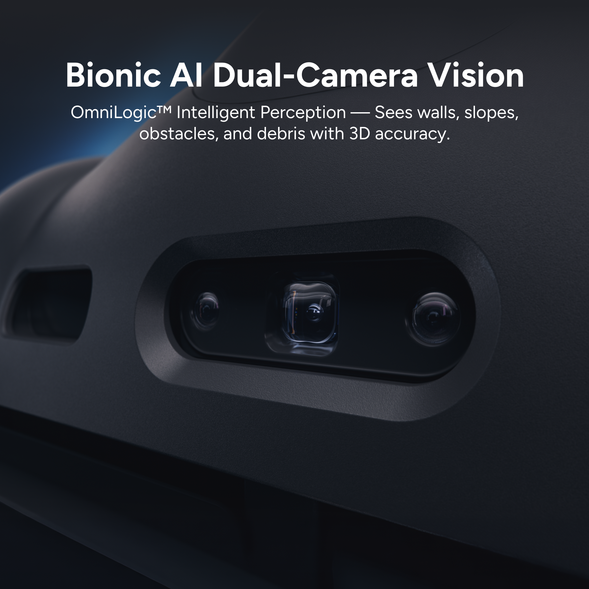 iGarden K-AI Series illustration showing its dual-camera vision technology