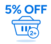Extra 5% OFF <br> 
When You Buy 2+ Items