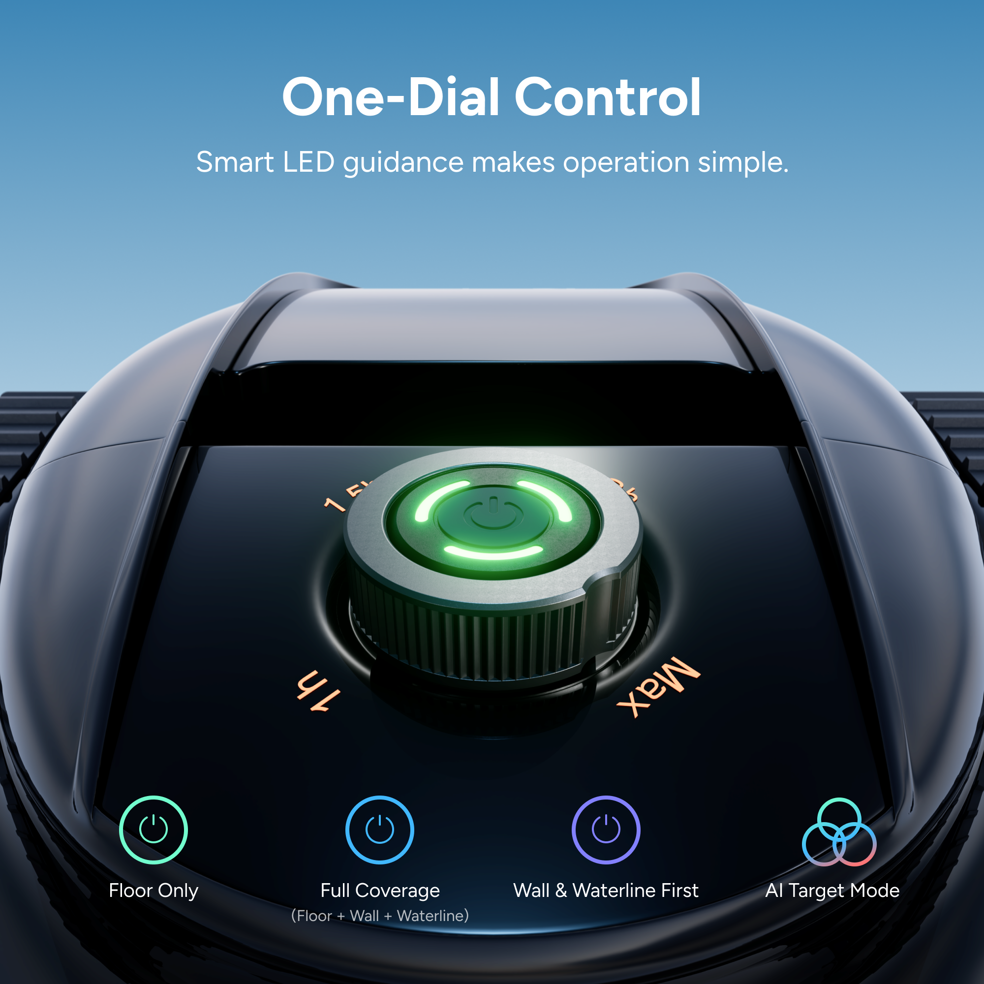 iGarden Robotic Pool Cleaner KN-AI Series One-Dial Control